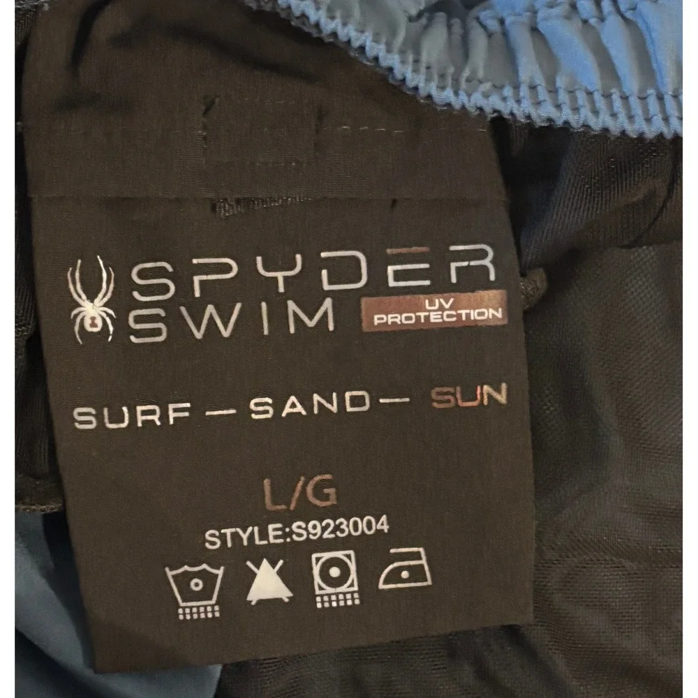 Spyder Swim Shorts - Large Blue - UV Protection Board Shorts S923004